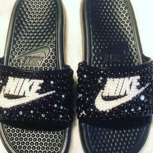 Nike Bedazzled Slides
